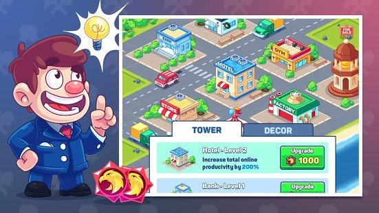 Скриншот Idle Prison Tycoon: Gold Miner Clicker Game