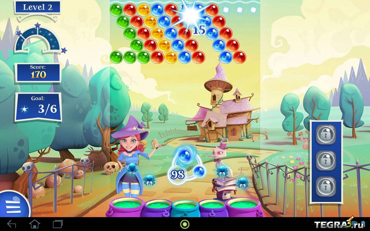Bubble Witch 2 Saga Мод много жизней на Андроид.