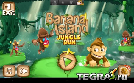Обезьяна Бегущий Игры Бегалки (Banana Island – Jungle Run) v1.0 [Mod Money]